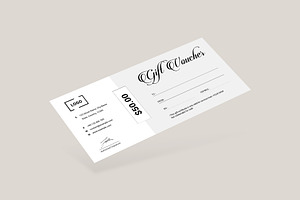 Minimal Gift Voucher Template