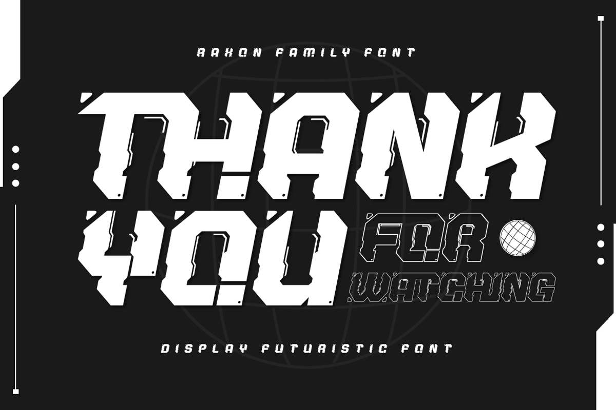 RAXON – Futuristic Font, a Font by productype1 (Photo 12 of 12)