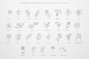 Botany & Moon. Hand Drawn Line Art., a Decorative Illustration by Designwork (Thumbnail 4 of 20)