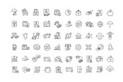 Finance Line Icons Set, an Outline Icon by Tettygreen (Thumbnail 1 of 2)