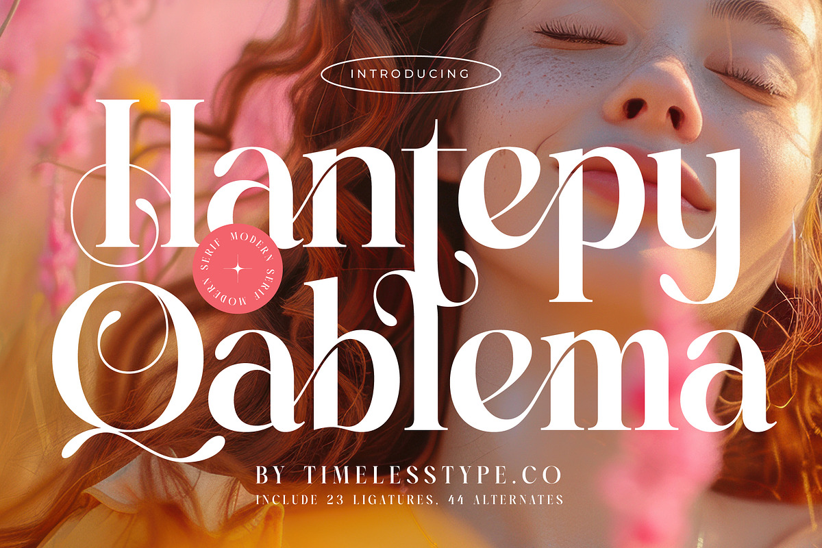 Hantepy Qablema Modern Serif Font, a Serif Font by timelesstype.co (Photo 1 of 20)