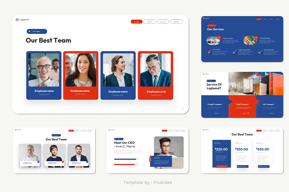 Logisend - Logistic Powerpoint, a Presentation Template by Pixslides (Photo 3 of 4)