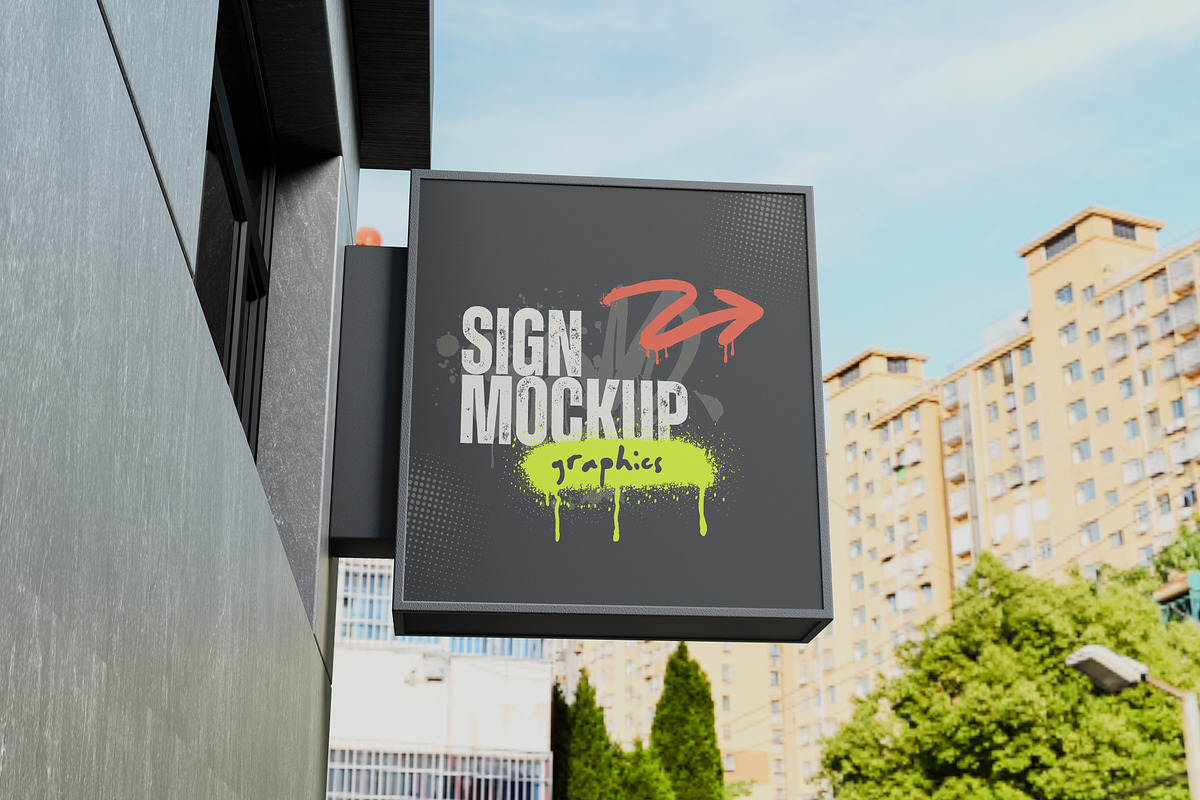Sign Mockup, an Advertising Mockup by Ataku Design (Photo 5 of 5)
