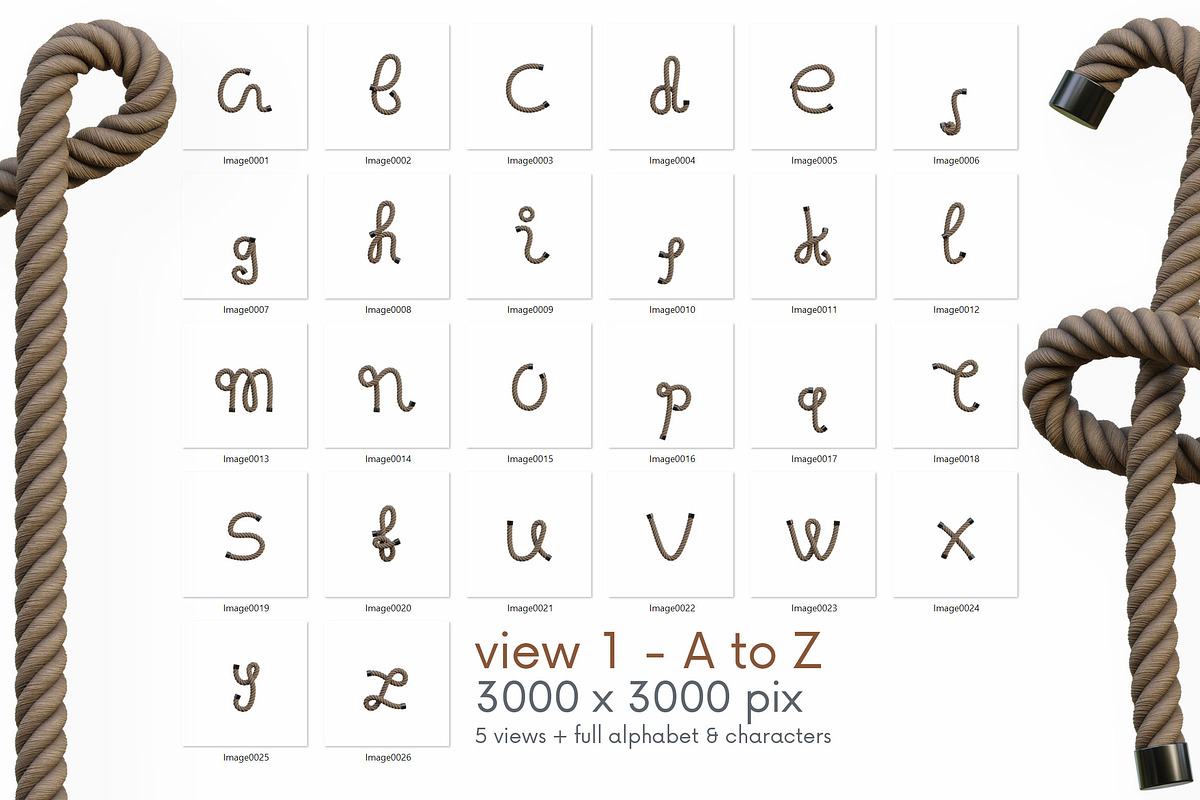 Rope - 3D Lettering, a Graphic by MIIM (Photo 8 of 9)