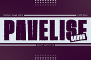 Pavelise Rough, a Sans Serif Font by Craft Supply Co. (Thumbnail 1 of 8)