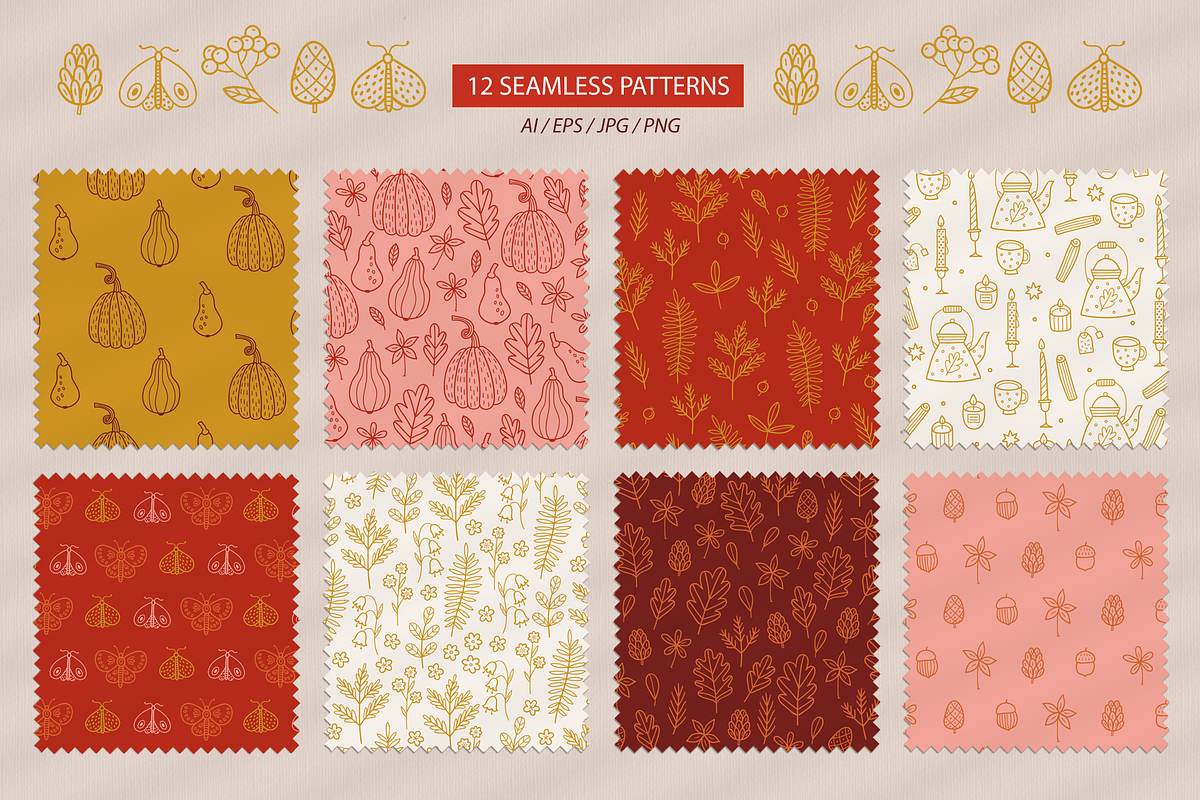 Autumn Charm Kit, a Seasonal Illustration by miumiu (Photo 3 of 15)