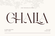 Chalia - Modern Stylish Serif Font, a Serif Font by Aqeel_Art (Thumbnail 1 of 13)
