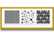 Geometric set of seamless black and, a Pattern Graphic by RODINA (Thumbnail 2 of 3)