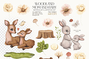 Watercolor Set Mom and Baby, an Animal Illustration by ViktoriyaD (Thumbnail 3 of 6)
