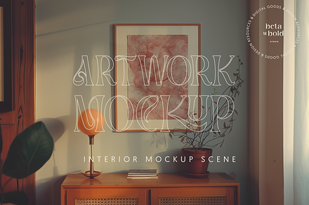 Retro 70s-Inspired Artwork Mockup #1