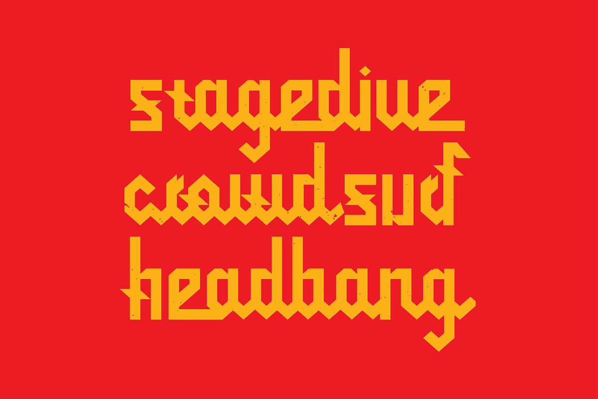 Judas Blackletter Display Font, a Blackletter Font by Fried Design Company (Photo 10 of 15)
