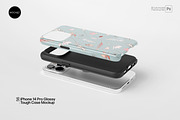 iPhone 14 Pro Glossy Case Mockup Set, an iPhone Mockup by Mocart (Thumbnail 2 of 11)