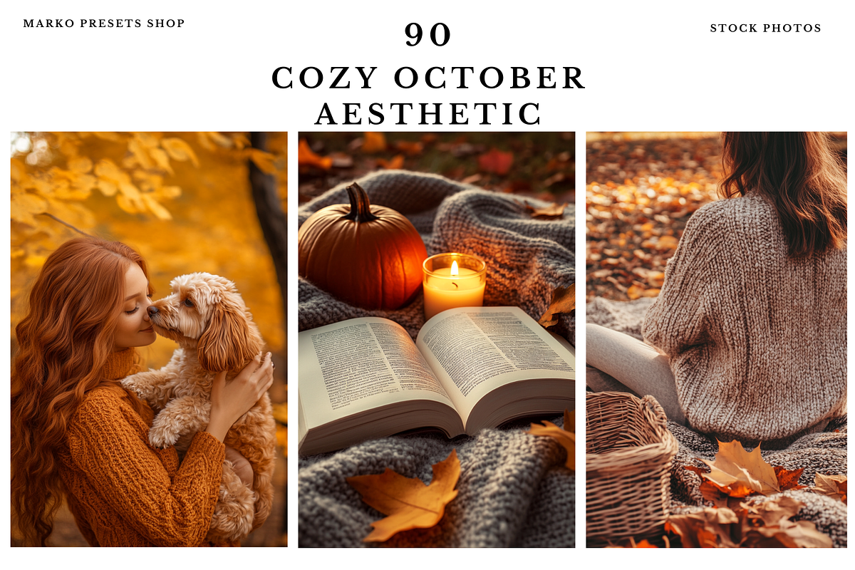 67 Cozy October Mood Stock Photos, a Beauty & Fashion Photo by MarkoPresets (Photo 7 of 10)