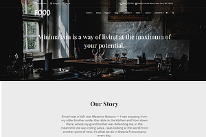 Food Restaurant Bar WordPress Theme