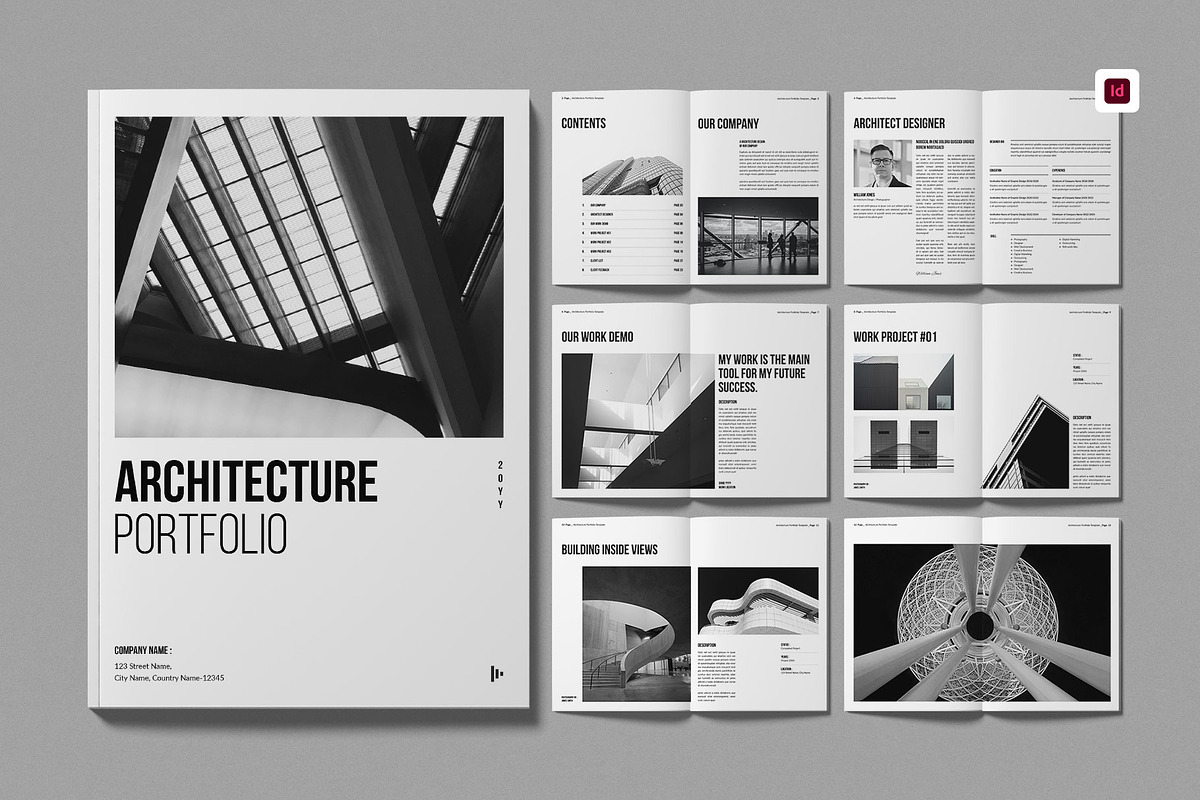 Architecture Portfolio Template, a Brochure Template by Work-Envance (Photo 1 of 10)