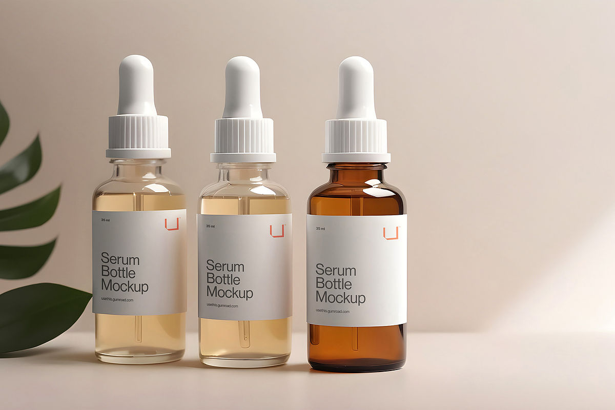 Cosmetic Serum Bottle Mockup, a Packaging Mockup by Usethis Mockup (Photo 10 of 11)