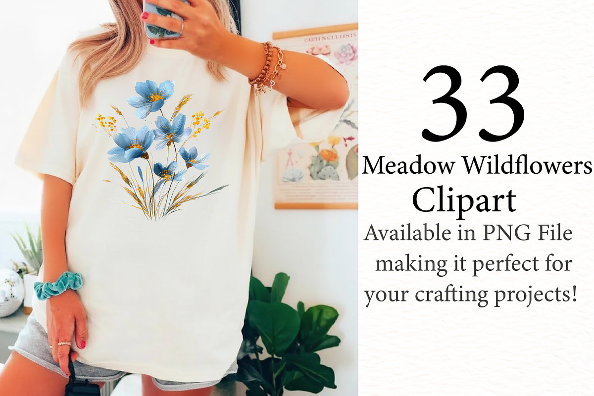 Meadow Wildflowers Clipart, an Illustration by Designworld (Photo 2 of 5)