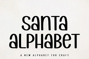 Santa Alphabet, a Script Font by MaxArt Foundry