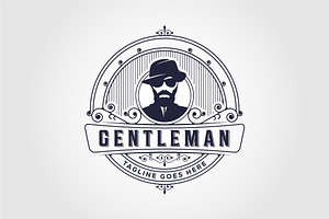 Gentleman In A Top Hat Logo Design