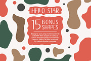 Hello Star | EXTRA SHAPES, a Sans Serif Font by Good Java Studio (Thumbnail 7 of 9)