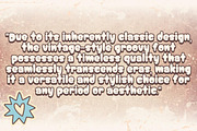Groovy Vintage Era - Handwritten, a Handwritten Font by Charmingbear59.design (Thumbnail 4 of 5)