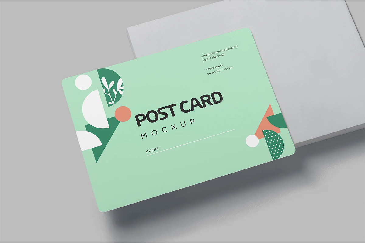 5 x 7 Inches Post Card Mockups, an Advertising Mockup by megostudi0 (Photo 5 of 6)