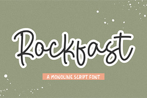 Rockfast - Monoline Script Font