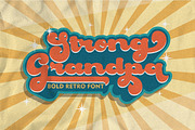 Strong Grandpa - Bold Retro Font, a Script Font by PutraCetol Studio (Thumbnail 1 of 12)
