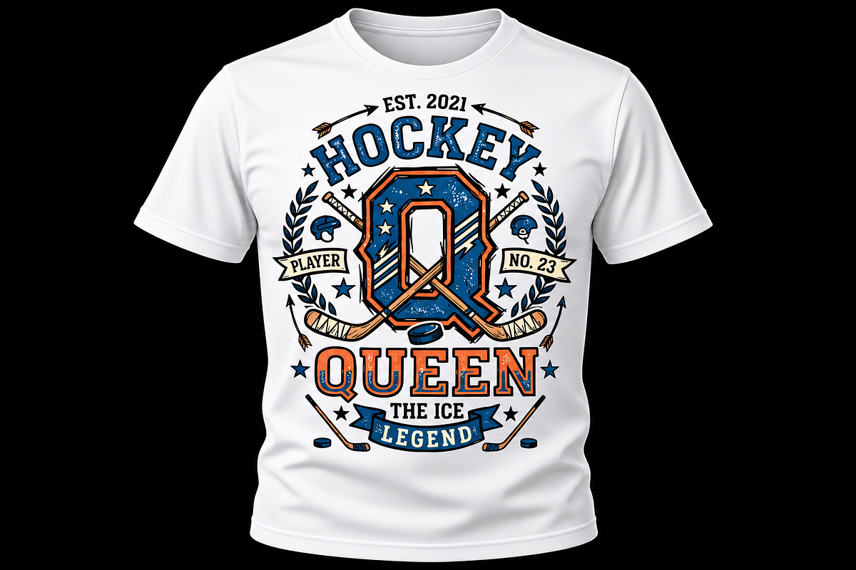 Vintage Hockey Queen Ice Legend, an Object Graphic by Artivon (Photo 1 of 3)