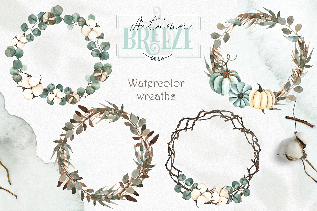 Autumn Breeze. Watercolor collection, an Object Graphic by Ana-Sakuta (Photo 12 of 20)