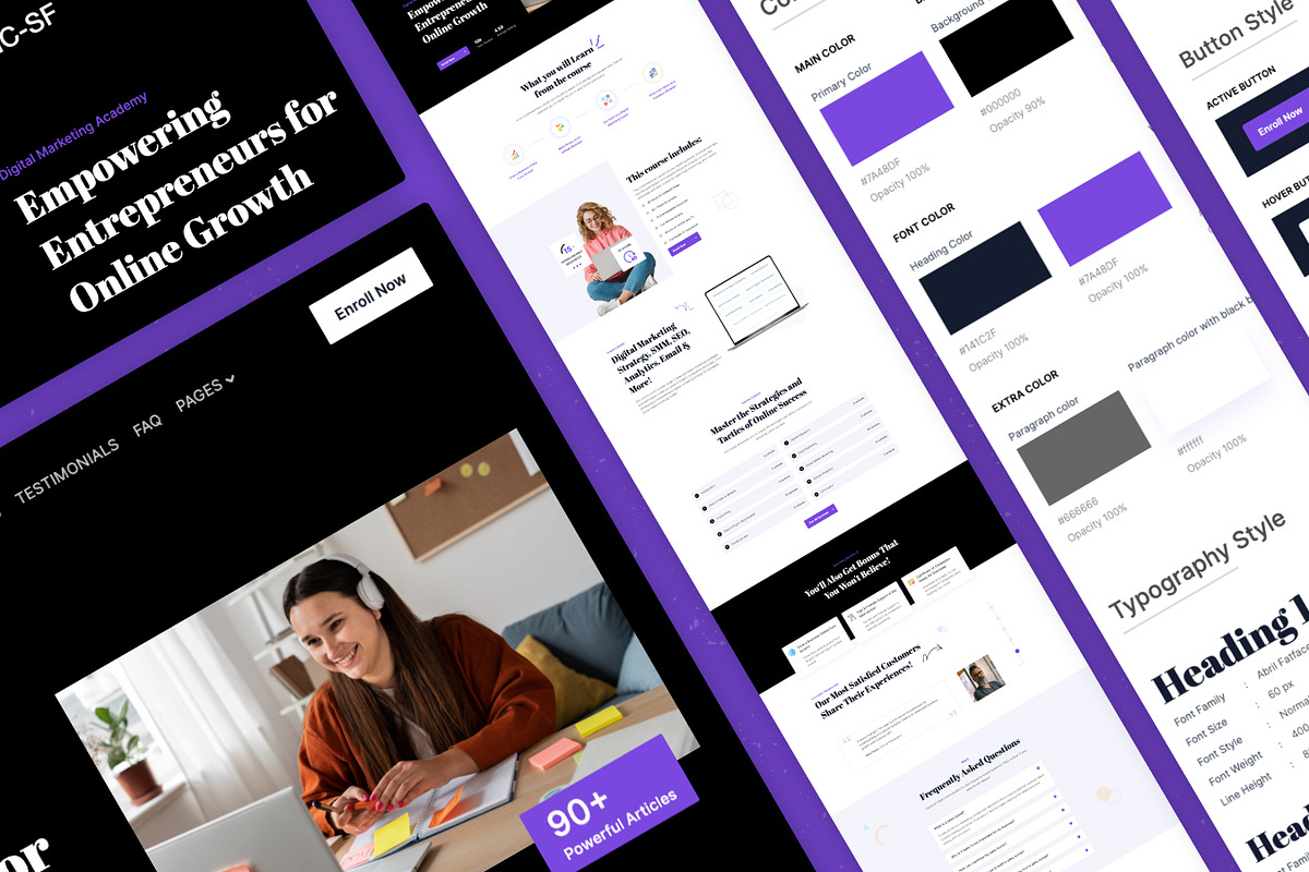 TNC Sales - Courses Website Template, a HTML Template by TNCFlow (Photo 4 of 5)