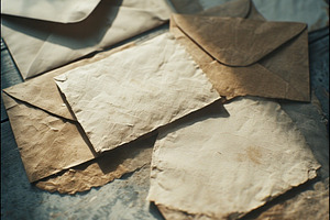 Old vintage Envelopes Paper image, a Photo by ComfortQ