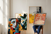 80 Artistic Botanical Prints Gallery, a Background Graphic by Muzi pear studio (Thumbnail 8 of 8)