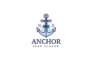 Nautical Anchor Badge Logo Bundle, a Branding & Logo Template by Dyn Studio (Thumbnail 2 of 6)
