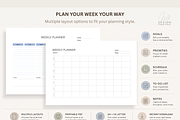 Minimalist Weekly & Goal Planner, a Stationery Template by Atthameeni (Thumbnail 6 of 6)