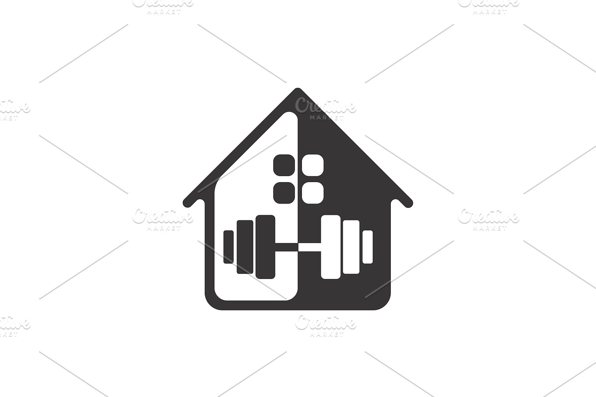 Gym House Simple Logo For Business, a Branding & Logo Template by Logo Loom (Photo 4 of 4)