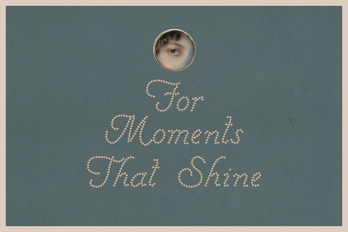 Shiny Affair Romantic Dots Font, a Script Font by AnMark (Photo 3 of 11)