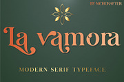 La Vamora | Fancy Modern Serif font, a Serif Font by MchCrafter (Thumbnail 1 of 15)