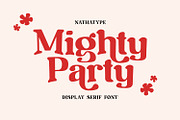 Mighty Party, a Serif Font by Nathatype (Thumbnail 1 of 10)