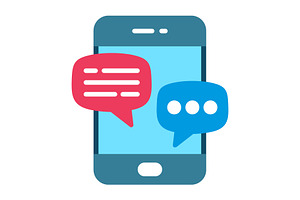 Mobile Flat Icon, a Duotone Icon by Pexelpy