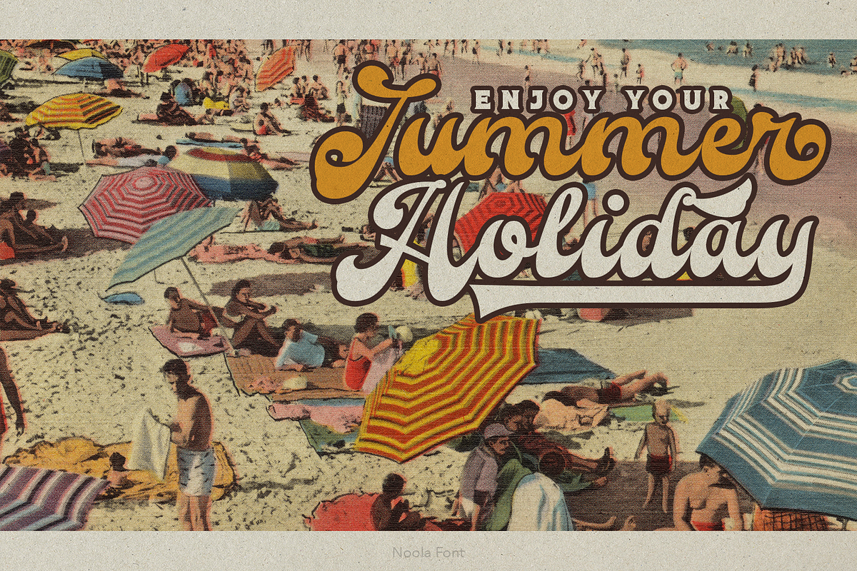 Noola Retro Font, a Script Font by TypeClassHeroes (Photo 8 of 15)