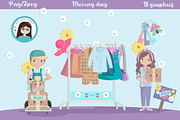 Moving day clipart, an Illustration by Cute Little Workshop (Thumbnail 3 of 4)