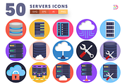 50 Servers Icons, an Icon by Dighital (Thumbnail 1 of 10)
