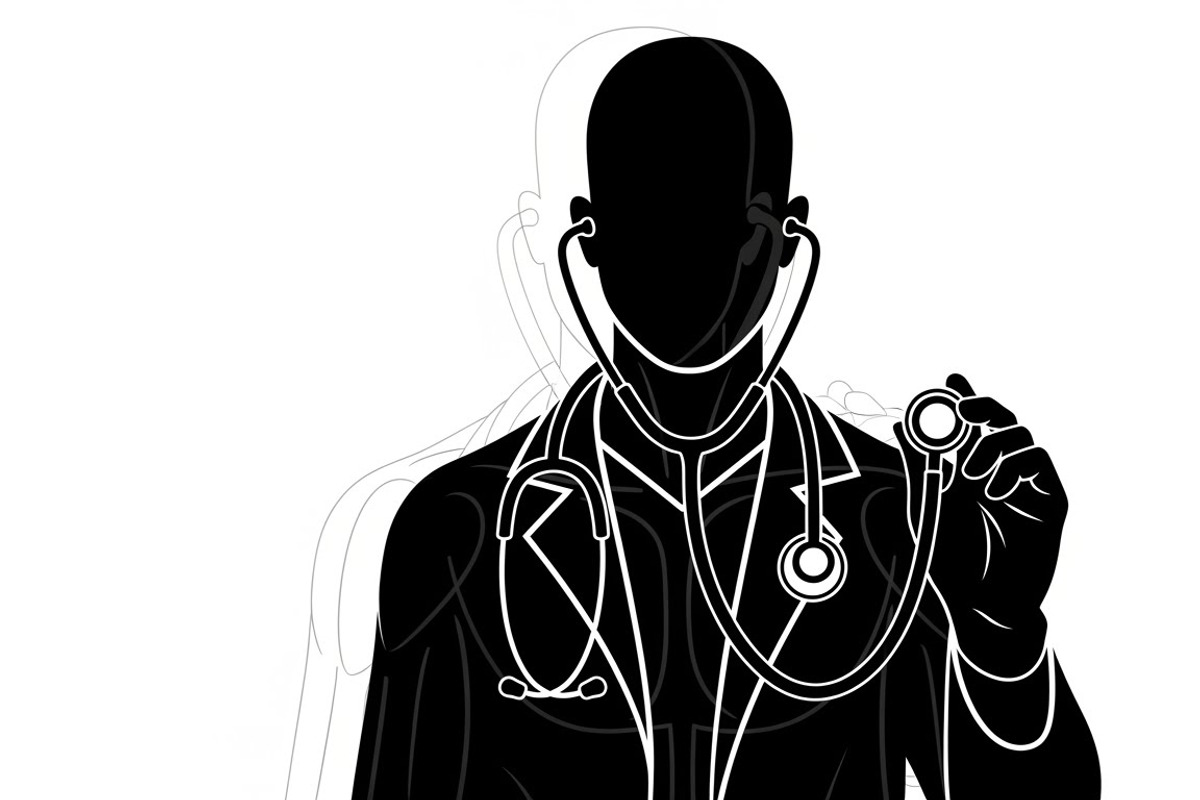doctor and nurse silhouettes, an Illustration by Amazin_art (Photo 22 of 31)