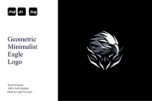Geometric Minimalist Eagle Logo, a Branding & Logo Template by Luxury Logos