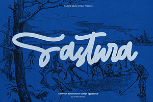 Fastura - Smooth Bold Brush Script, a Script Font by Inviline.co