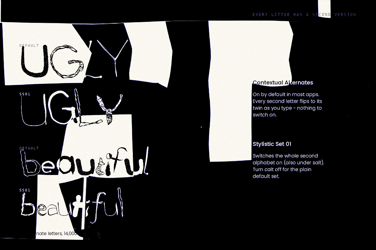 Ragtag - Messy Hand-Lettered Font, a Handwritten Font by Lilithcollageart (Photo 5 of 9)