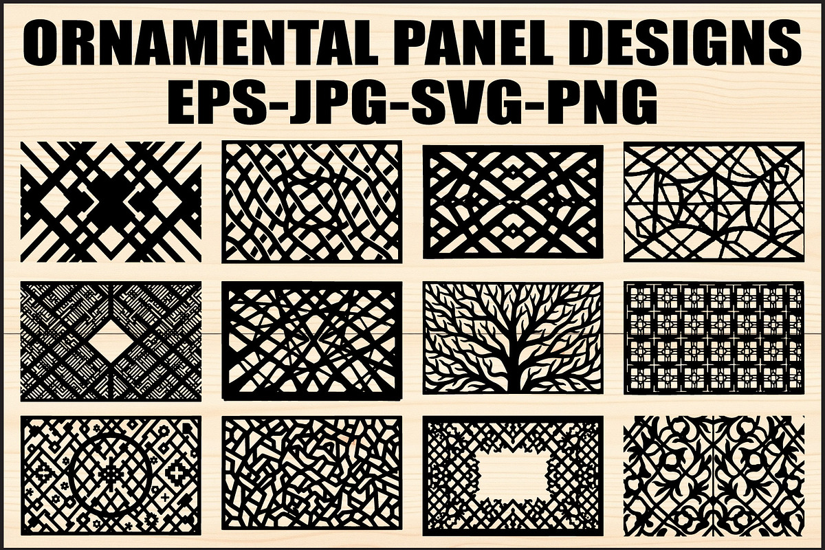 Modern Ornamental Panel Bundle, an Object Graphic by abu67222 (Photo 1 of 13)
