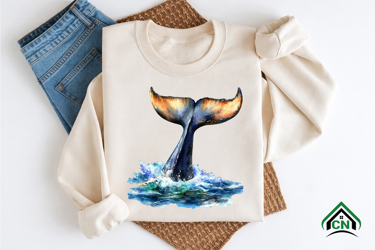 Watercolor Sea Animals Clipart, an Illustration by Craft Nest (Photo 8 of 12)