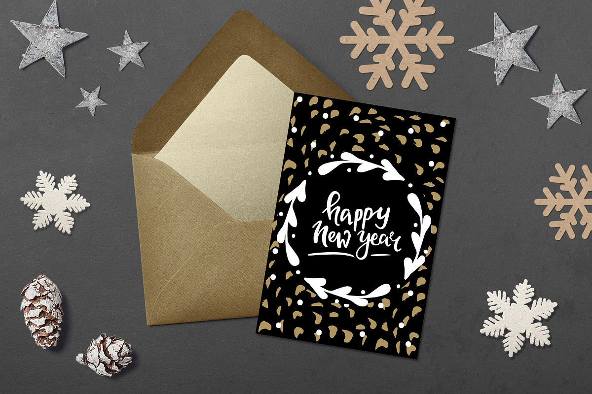 Christmas greeting card bundle, a Texture Illustration by Cozy pattern shop (Photo 6 of 6)